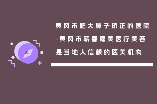 黄冈市肥大鼻子矫正的医院-黄冈市蕲春臻美医疗美容是当地人信赖的医美机构